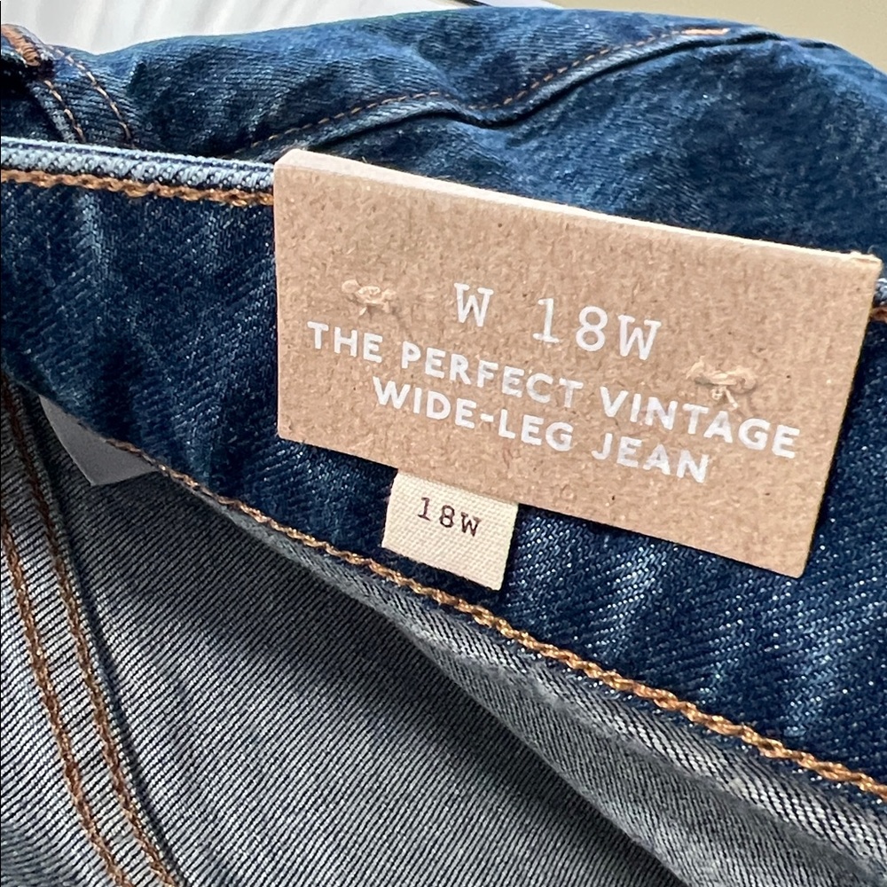 NWT Madewell The Perfect Vintage Wide Leg Jeans size 18W - Picture 7 of 10